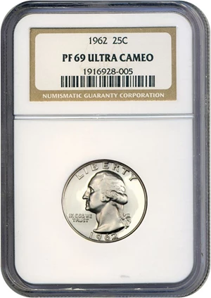 image for: 1962 25c NGC Proof 69 UCameo