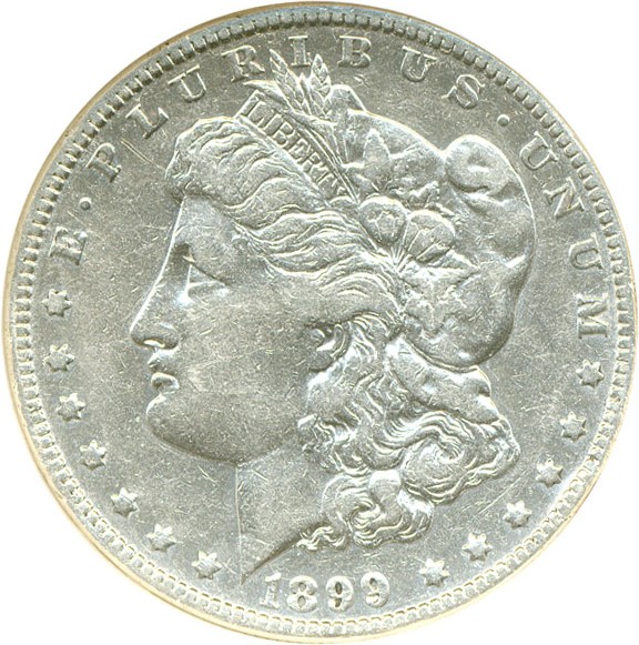 image for: Top 100 VAM: 1899-O $1 DGS XF40 (VAM 6  Micro O)  (Cleaned, Rim Damage)