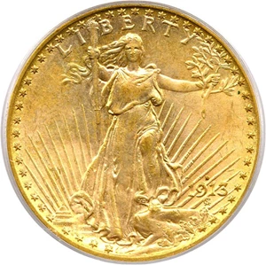 image for: 1913-D $20 PCGS MS64