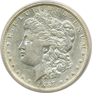 image for: Top 100 VAM: 1887/6-O $1 PCGS XF45 (VAM 3 7/6)