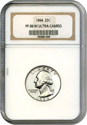 image for: 1964 25c NGC Proof 69 UCameo