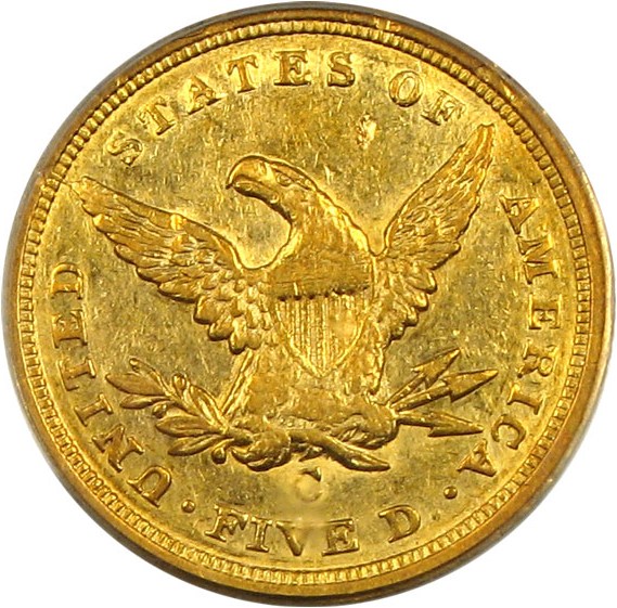 image for: 1840-C $5 PCGS AU50