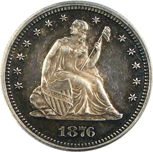image for: 1876 25c PCGS Proof 62