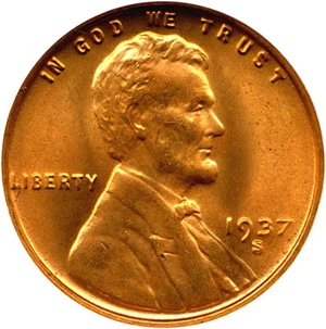 image for: 1937-S 1c NGC MS67 RD