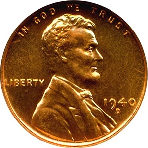image for: 1940-D 1c NGC MS67 RD