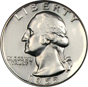image for: 1955 25c NGC Proof 67 UCameo