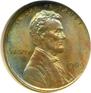 image for: 1909 VDB 1c PCI MS65 BN * Color *