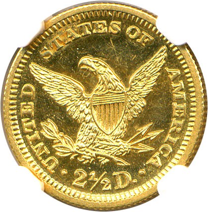 image for: 1904 $2 1/2 NGC Proof 62 Cameo