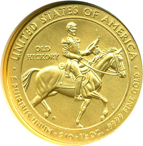 image for: 2008-W $10 NGC MS69  (Jackson's Liberty)