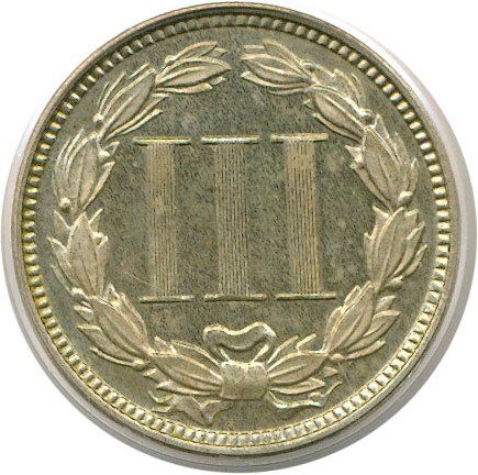 image for: 1868 3cN PCGS Proof 65  