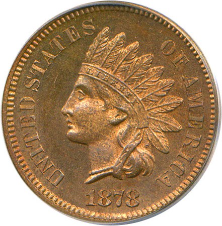 image for: 1878 1c  PCGS Proof 64 RB