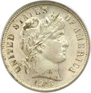 image for: 1913 10c PCGS/CAC MS64