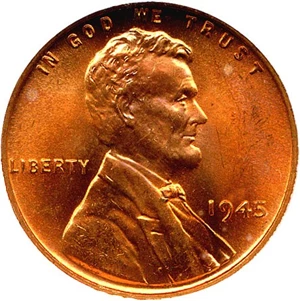 image for: 1945 1c NGC MS67 RD