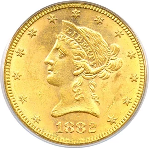 image for: 1882 $10 PCGS MS61