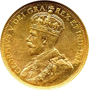 image for: Canada: 1912 $5 ANACS MS61
