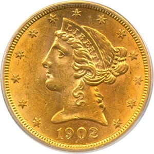 image for: 1902-S $5 PCGS MS61