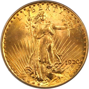 image for: 1920 $20 PCGS MS64