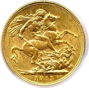 image for: Canada: 1911-C Sov PCGS MS63 OGH