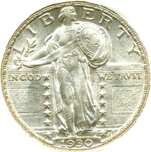 image for: 1930 25c DGS AU58