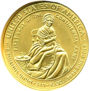 image for: 2007-W $10 NGC MS69 (Martha Washington)