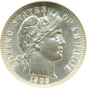 image for: 1903-S 10c NGC MS64