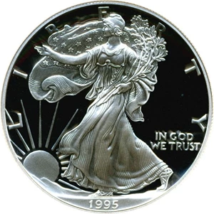 image for: 1995-P $1 NGC Proof 69 UCameo (Silver Eagle)