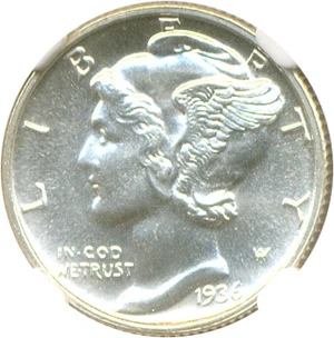 image for: 1936 10c NGC Proof 66