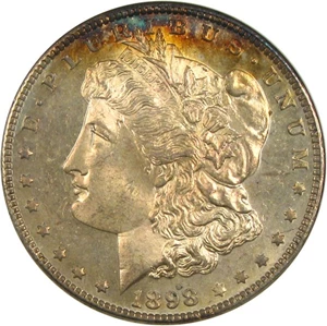 image for: 1898 $1 ANACS MS63 PL