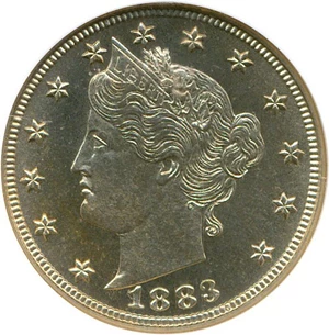 image for: 1883 5c No Cents NGC/CAC Proof 66