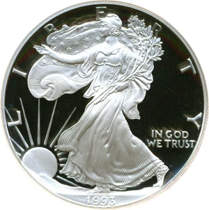 image for: 1993-P $1 NGC Proof 69 UCameo (Silver Eagle)