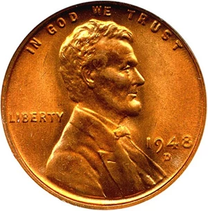 image for: 1948-D 1c NGC MS67 RD