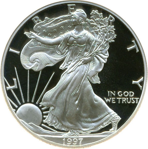 image for: 1997-P $1 NGC Proof 69 UCameo (Silver Eagle)
