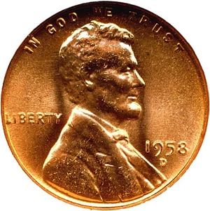 image for: 1958-D 1c NGC MS67 RD