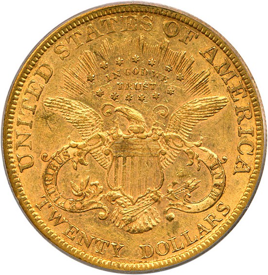 image for: 1880 $20 PCGS/CAC AU55