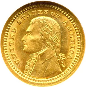 image for: 1903 G$1 NGC MS65 (Jefferson)