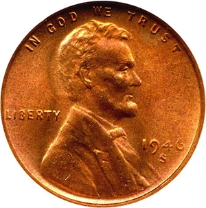 image for: 1946-S 1c NGC MS67 RD