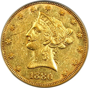 image for: 1880-O $10 PCGS VF35 OGH