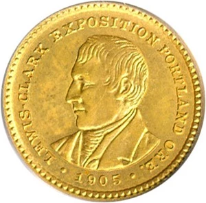 image for: 1905 G$1 PCGS MS63 (Lewis & Clark)