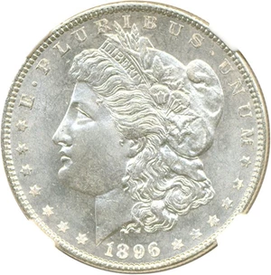 image for: 1896 $1 NGC MS67