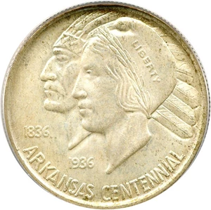 image for: 1935 50c Arkansas PCGS MS66
