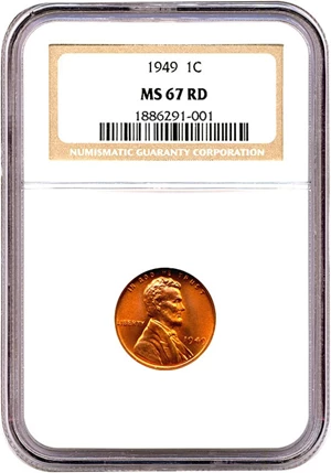image for: 1949 1c NGC MS67 RD