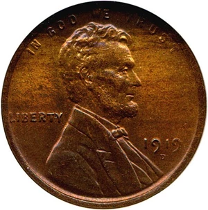 image for: 1919-D 1c NGC MS63 BN