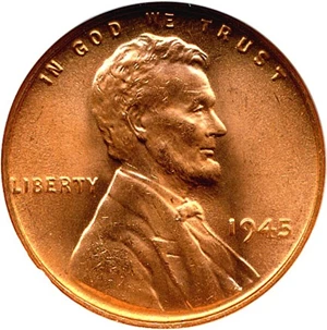 image for: 1945 1c NGC MS67 RD