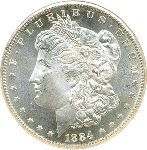 image for: 1884-CC $1 NGC/CAC MS65 PL