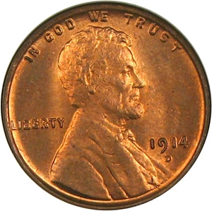 image for: 1914-D 1c NGC MS65 RD
