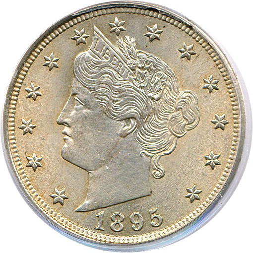 image for: 1895 5c PCGS MS64