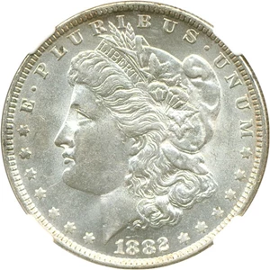 image for: Top 100 VAM: 1882-O $1 NGC MS62 (VAM-4 O/S Recessed)