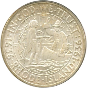 image for: 1936-S 50c Rhode Island PCGS MS66