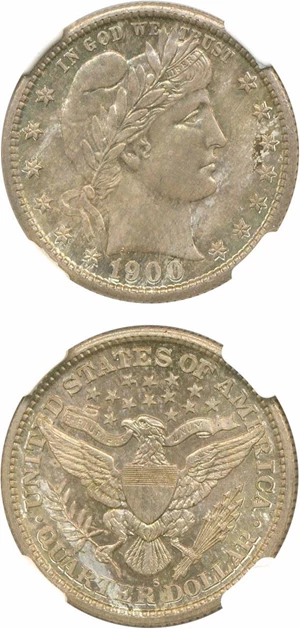 image for: 1900-S 25c NGC MS67
