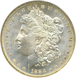 image for: 1888-O $1 NGC MS65 PL